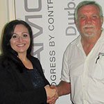 Hennie Prinsloo (right) thanks Annemarie van Coller for her presentation at the AGM.